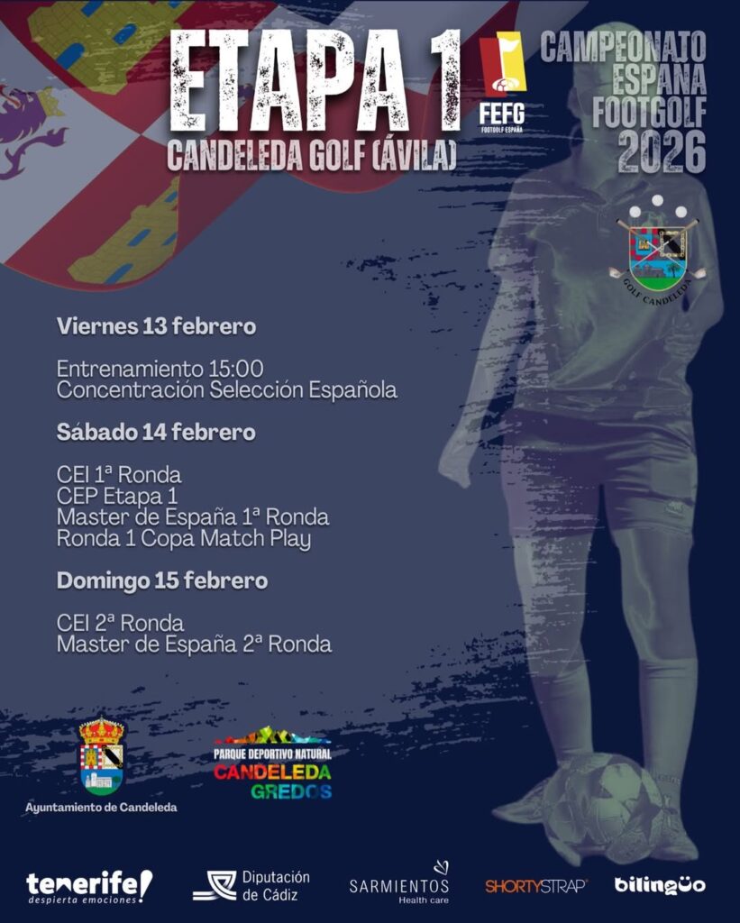 Programa de juego 13-15 de febrero Candeleda Footgolf