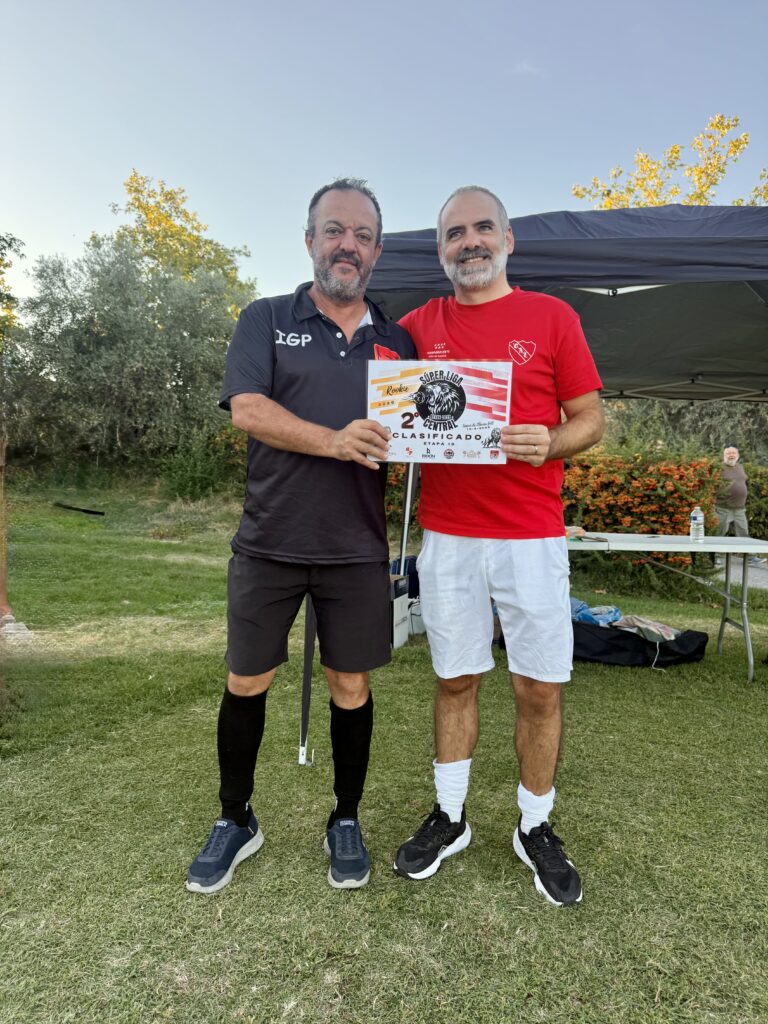 Daniele Sanna 2º clasificado Rookie 10ª etapa Súper Liga Central Señorío de Illescas Golf